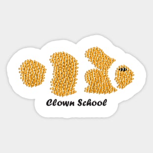 Clown School Sticker